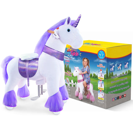 Model U® Unicorn Ride-On Toy Age 4–7 – Purple