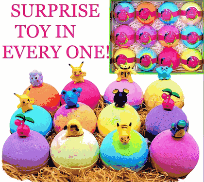 Kids Surprise Toy Bath Bomb Gift Set - 12 Pieces
