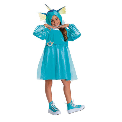 Kids Pokemon Vaporeon Hooded Dress Costume