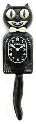 Kit Cat Clock - 3/4 Black