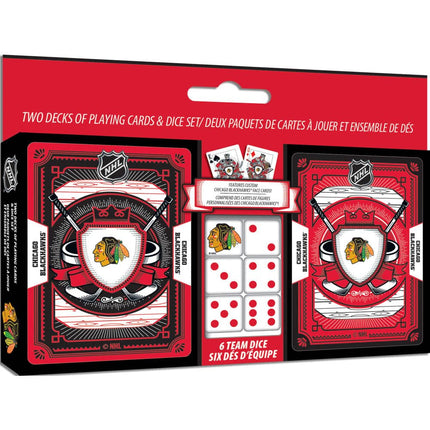 Chicago Blackhawks - 2-Pack Playing Cards & Dice Set