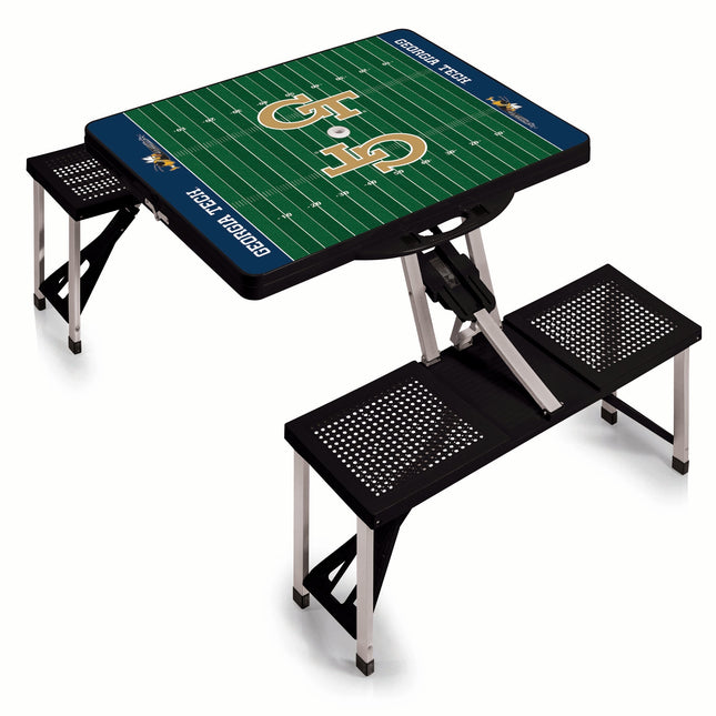 Georgia Tech Yellow Jackets Football Field Picnic Table Table Seats