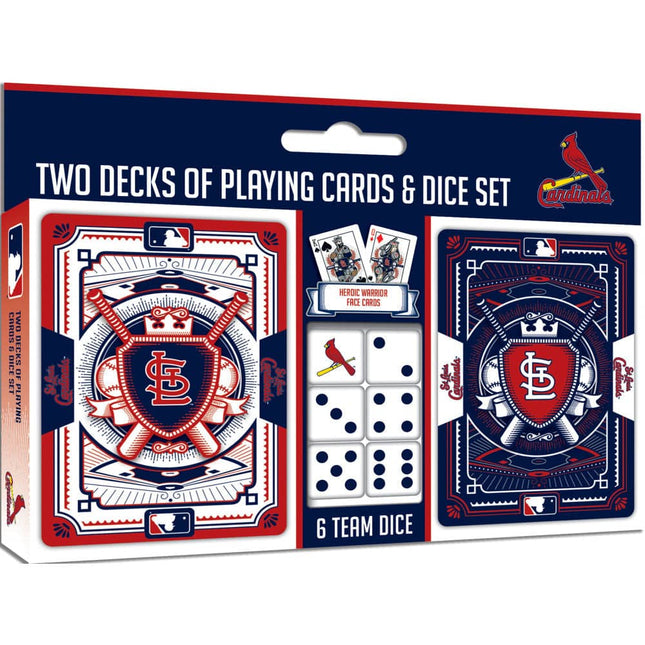St. Louis Cardinals - 2-Pack Playing Cards & Dice Set