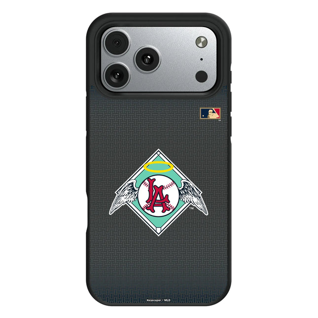 LA Angels 1961-1965 - Cooperstown Collection Linen Bump Phone Case for Apple iPhone