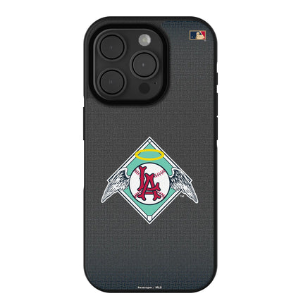 LA Angels 1961-1965 - Cooperstown Collection Linen Bump Phone Case for Apple iPhone