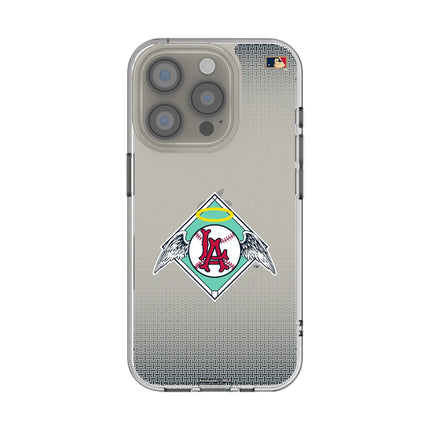 LA Angels 1961-1965 - Cooperstown Collection Linen Clear Phone Case for Apple iPhone