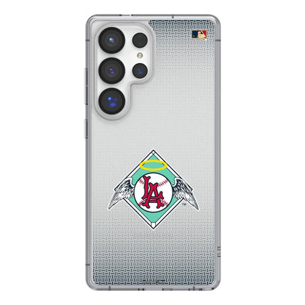 LA Angels 1961-1965 - Cooperstown Collection Linen Clear Phone Case for Samsung Galaxy