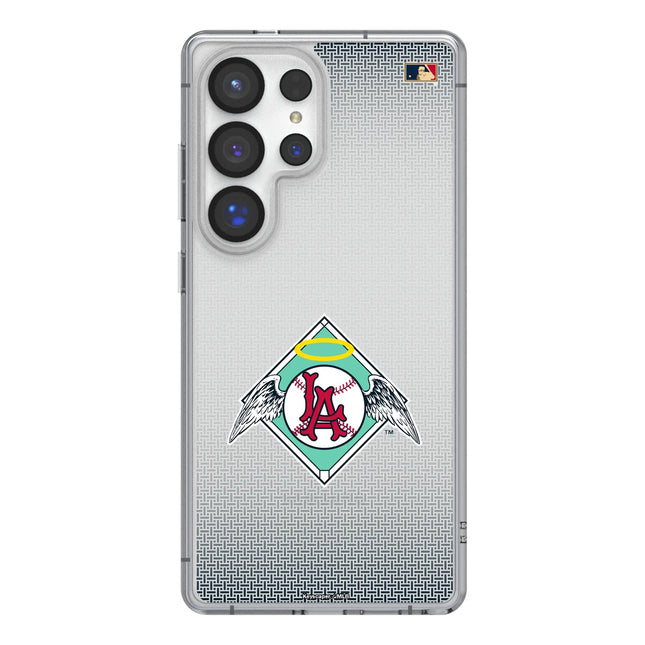 LA Angels 1961-1965 - Cooperstown Collection Linen Clear Phone Case for Samsung Galaxy