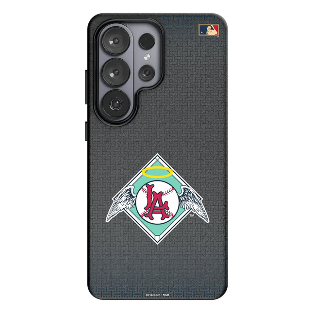 LA Angels 1961-1965 - Cooperstown Collection Linen MagSafe Compatible Phone Case for Samsung Galaxy