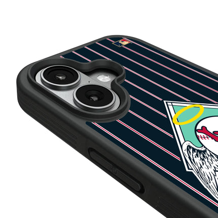 LA Angels 1961-1965 - Cooperstown Collection Pinstripe Bump Phone Case for Apple iPhone