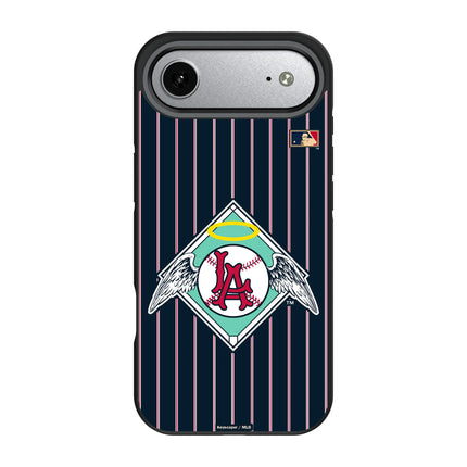 LA Angels 1961-1965 - Cooperstown Collection Pinstripe Bump Phone Case for Apple iPhone