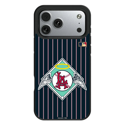 LA Angels 1961-1965 - Cooperstown Collection Pinstripe Bump Phone Case for Apple iPhone