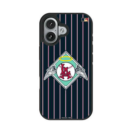 LA Angels 1961-1965 - Cooperstown Collection Pinstripe Bump Phone Case for Apple iPhone