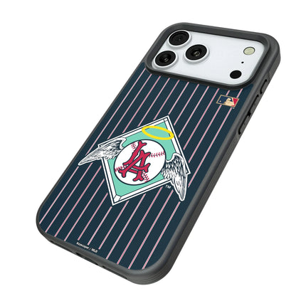 LA Angels 1961-1965 - Cooperstown Collection Pinstripe Bump Phone Case for Apple iPhone