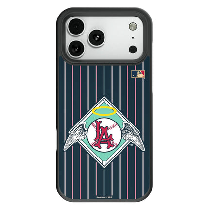 LA Angels 1961-1965 - Cooperstown Collection Pinstripe Bump Phone Case for Apple iPhone