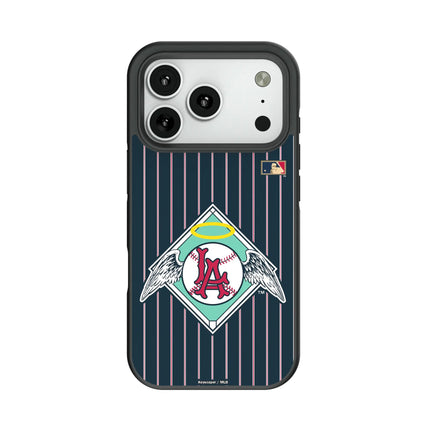 LA Angels 1961-1965 - Cooperstown Collection Pinstripe Bump Phone Case for Apple iPhone
