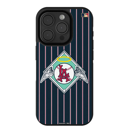 LA Angels 1961-1965 - Cooperstown Collection Pinstripe Bump Phone Case for Apple iPhone