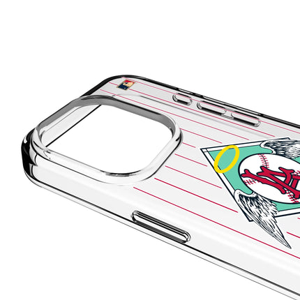 LA Angels 1961-1965 - Cooperstown Collection Pinstripe Clear Phone Case for Apple iPhone