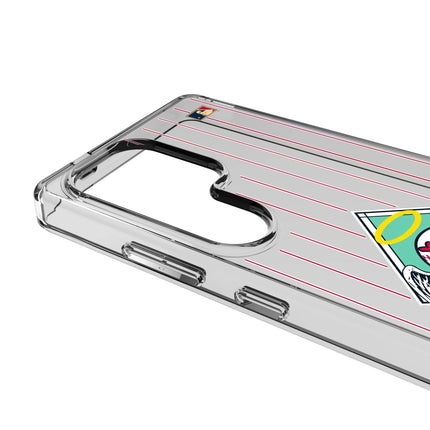 LA Angels 1961-1965 - Cooperstown Collection Pinstripe Clear Phone Case for Samsung Galaxy