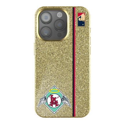 LA Angels 1961-1965 - Cooperstown Collection Sidebar Bling Phone Case for Apple iPhone