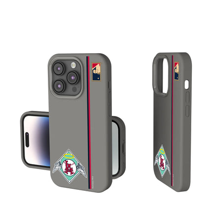 LA Angels 1961-1965 - Cooperstown Collection Sidebar Soft Touch Phone Case for Apple iPhone