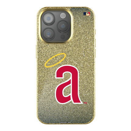 LA Angels 1971 - Cooperstown Collection Linen Bling Phone Case for Apple iPhone
