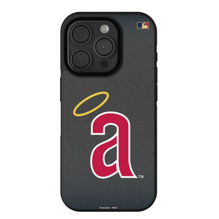 LA Angels 1971 - Cooperstown Collection Linen Bump Phone Case for Apple iPhone