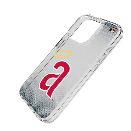 LA Angels 1971 - Cooperstown Collection Linen Clear Phone Case for Apple iPhone