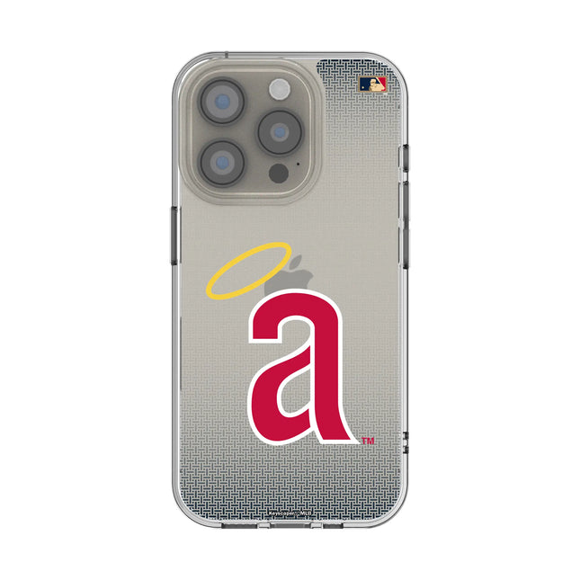 LA Angels 1971 - Cooperstown Collection Linen Clear Phone Case for Apple iPhone