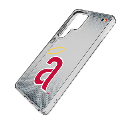 LA Angels 1971 - Cooperstown Collection Linen Clear Phone Case for Samsung Galaxy