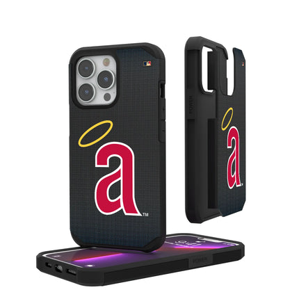 LA Angels 1971 - Cooperstown Collection Linen Rugged Phone Case for Apple iPhone