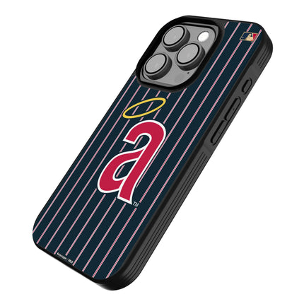 LA Angels 1971 - Cooperstown Collection Pinstripe Bump Phone Case for Apple iPhone