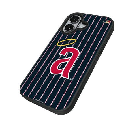 LA Angels 1971 - Cooperstown Collection Pinstripe Bump Phone Case for Apple iPhone