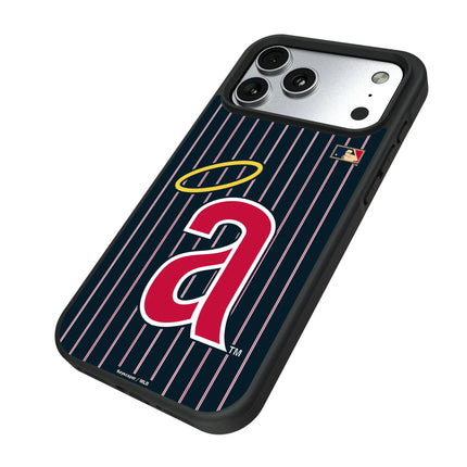 LA Angels 1971 - Cooperstown Collection Pinstripe Bump Phone Case for Apple iPhone
