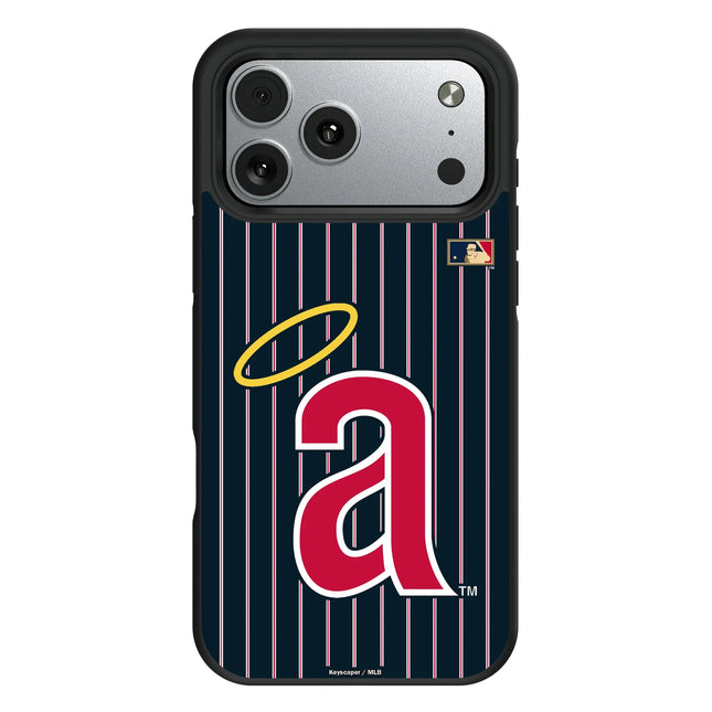 LA Angels 1971 - Cooperstown Collection Pinstripe Bump Phone Case for Apple iPhone