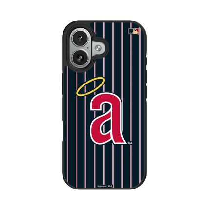 LA Angels 1971 - Cooperstown Collection Pinstripe Bump Phone Case for Apple iPhone