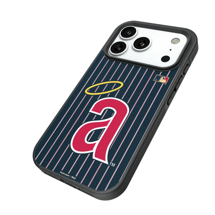 LA Angels 1971 - Cooperstown Collection Pinstripe Bump Phone Case for Apple iPhone