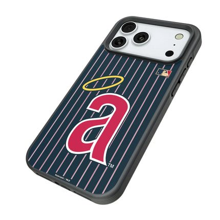 LA Angels 1971 - Cooperstown Collection Pinstripe Bump Phone Case for Apple iPhone