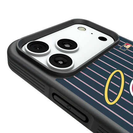 LA Angels 1971 - Cooperstown Collection Pinstripe Bump Phone Case for Apple iPhone