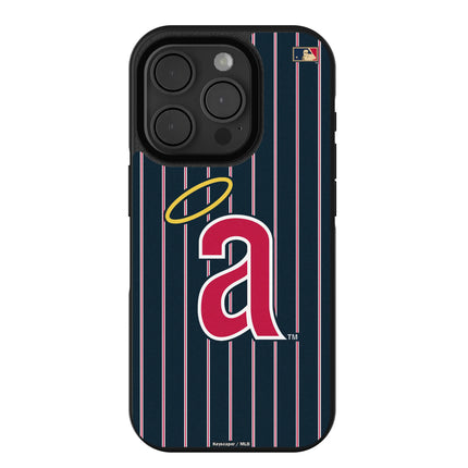 LA Angels 1971 - Cooperstown Collection Pinstripe Bump Phone Case for Apple iPhone