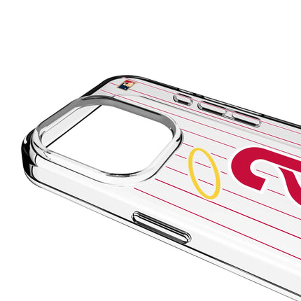 LA Angels 1971 - Cooperstown Collection Pinstripe Clear Phone Case for Apple iPhone