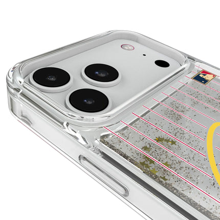 LA Angels 1971 - Cooperstown Collection Pinstripe Glitter Phone Case for Apple iPhone