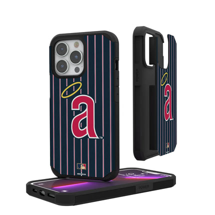 LA Angels 1971 - Cooperstown Collection Pinstripe Rugged Phone Case for Apple iPhone