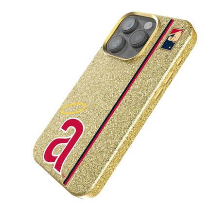 LA Angels 1971 - Cooperstown Collection Sidebar Bling Phone Case for Apple iPhone