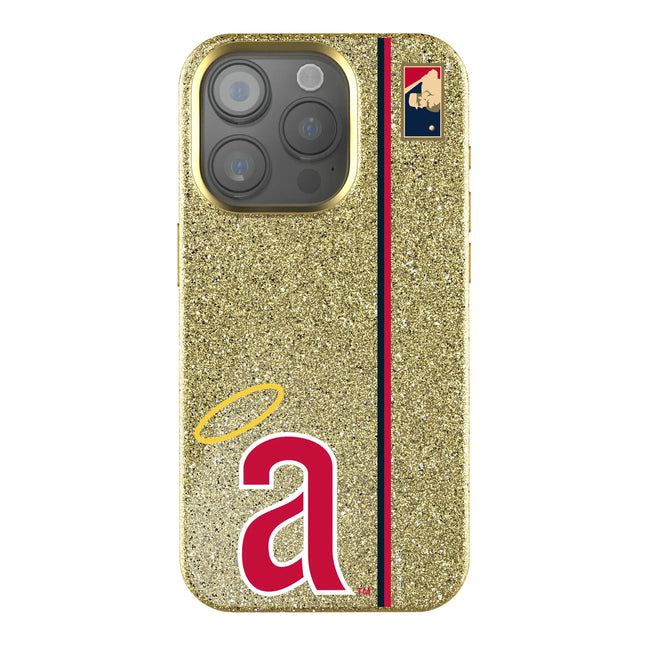 LA Angels 1971 - Cooperstown Collection Sidebar Bling Phone Case for Apple iPhone