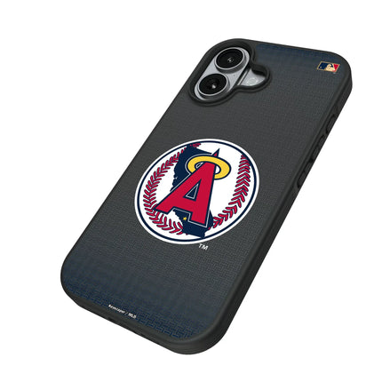 LA Angels 1986-1992 - Cooperstown Collection Linen Bump Phone Case for Apple iPhone