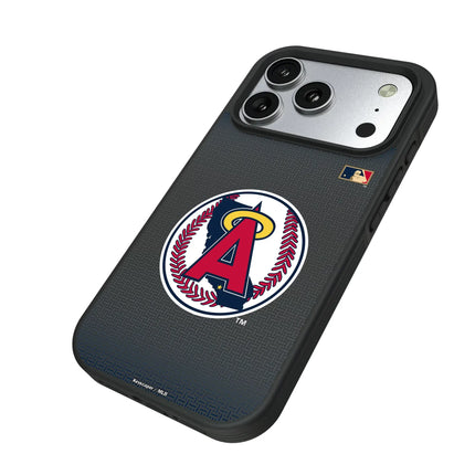 LA Angels 1986-1992 - Cooperstown Collection Linen Bump Phone Case for Apple iPhone