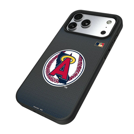 LA Angels 1986-1992 - Cooperstown Collection Linen Bump Phone Case for Apple iPhone