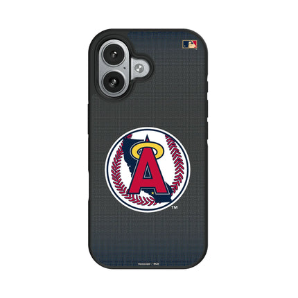 LA Angels 1986-1992 - Cooperstown Collection Linen Bump Phone Case for Apple iPhone