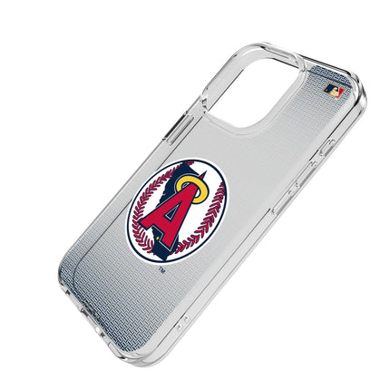 LA Angels 1986-1992 - Cooperstown Collection Linen Clear Phone Case for Apple iPhone